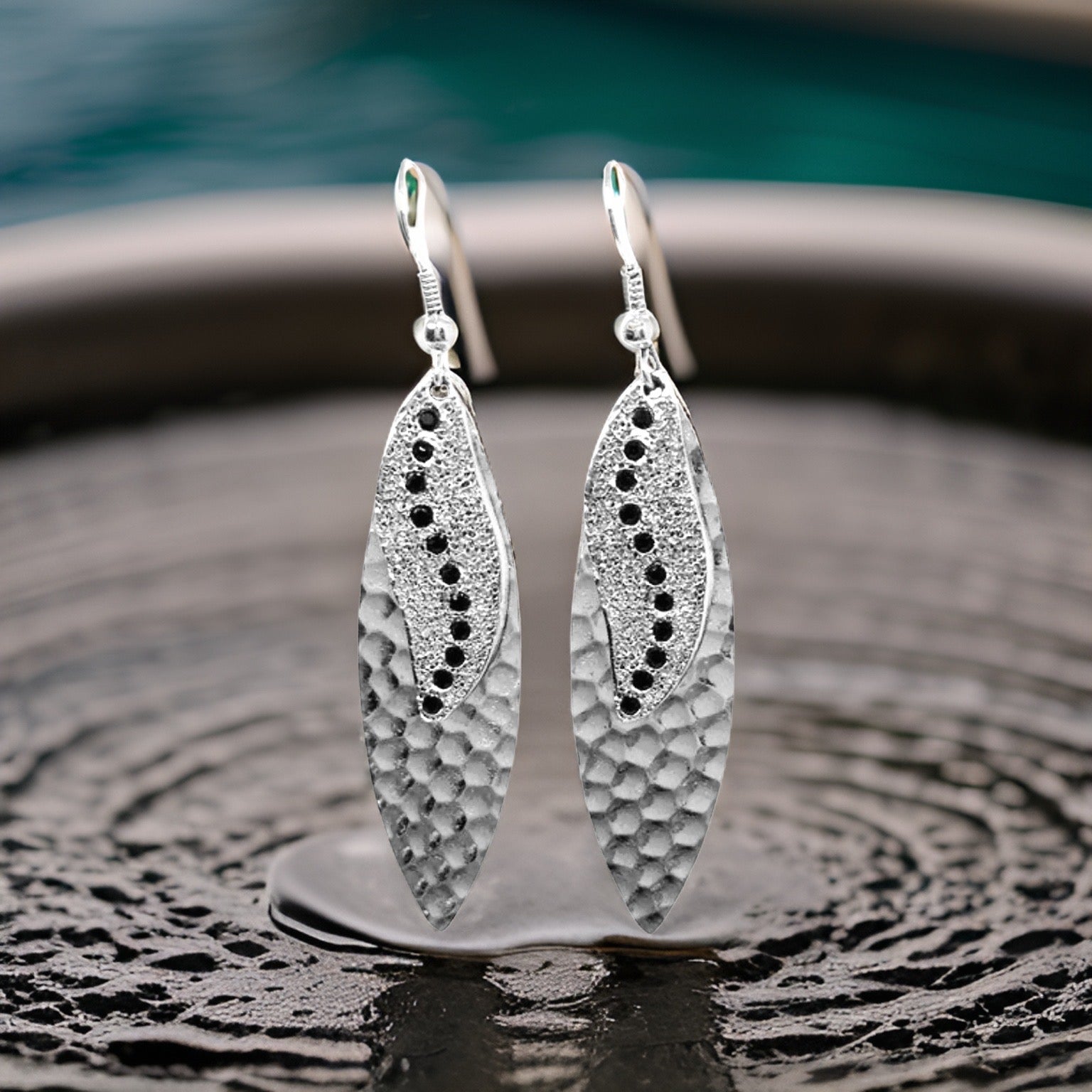 Navette Sun Rays Earrings by The Urban Charm