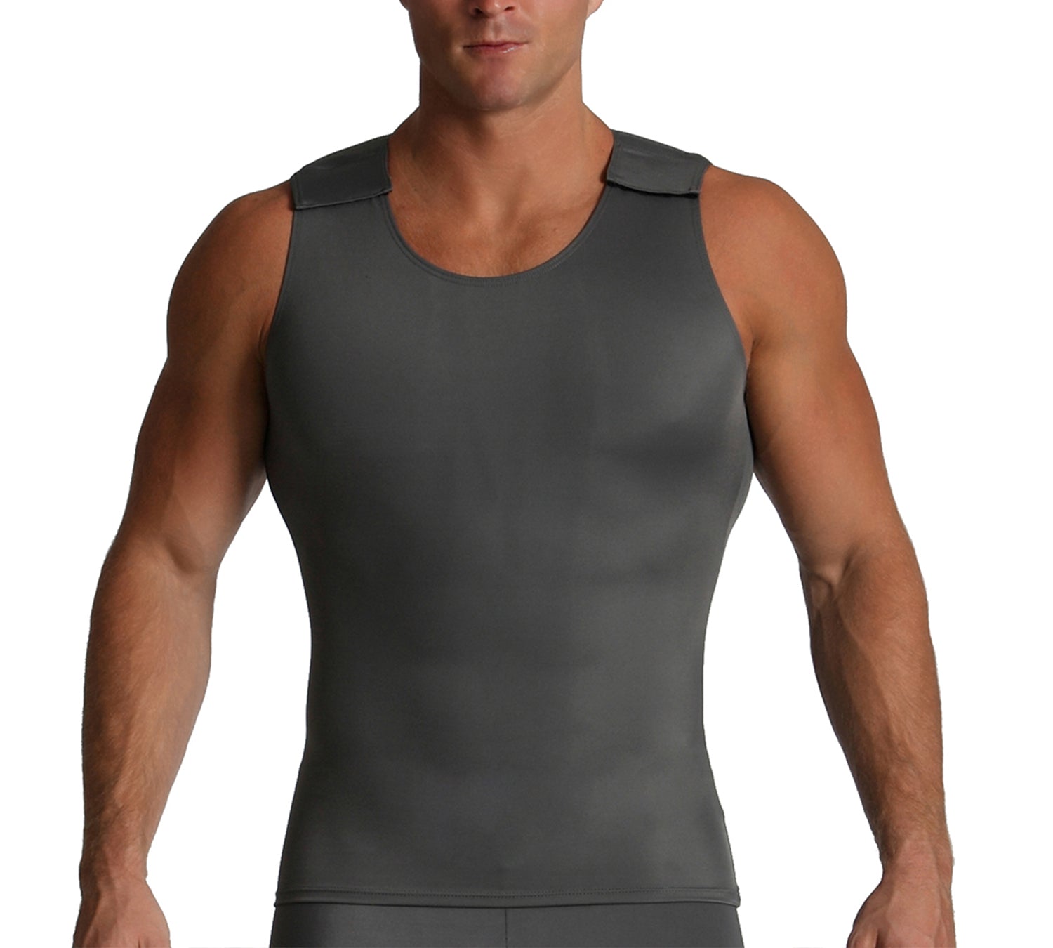 Insta Slim Activewear Compression Muscle Tank with Hook & Loop MA00V1, West Hollywood, California, CA