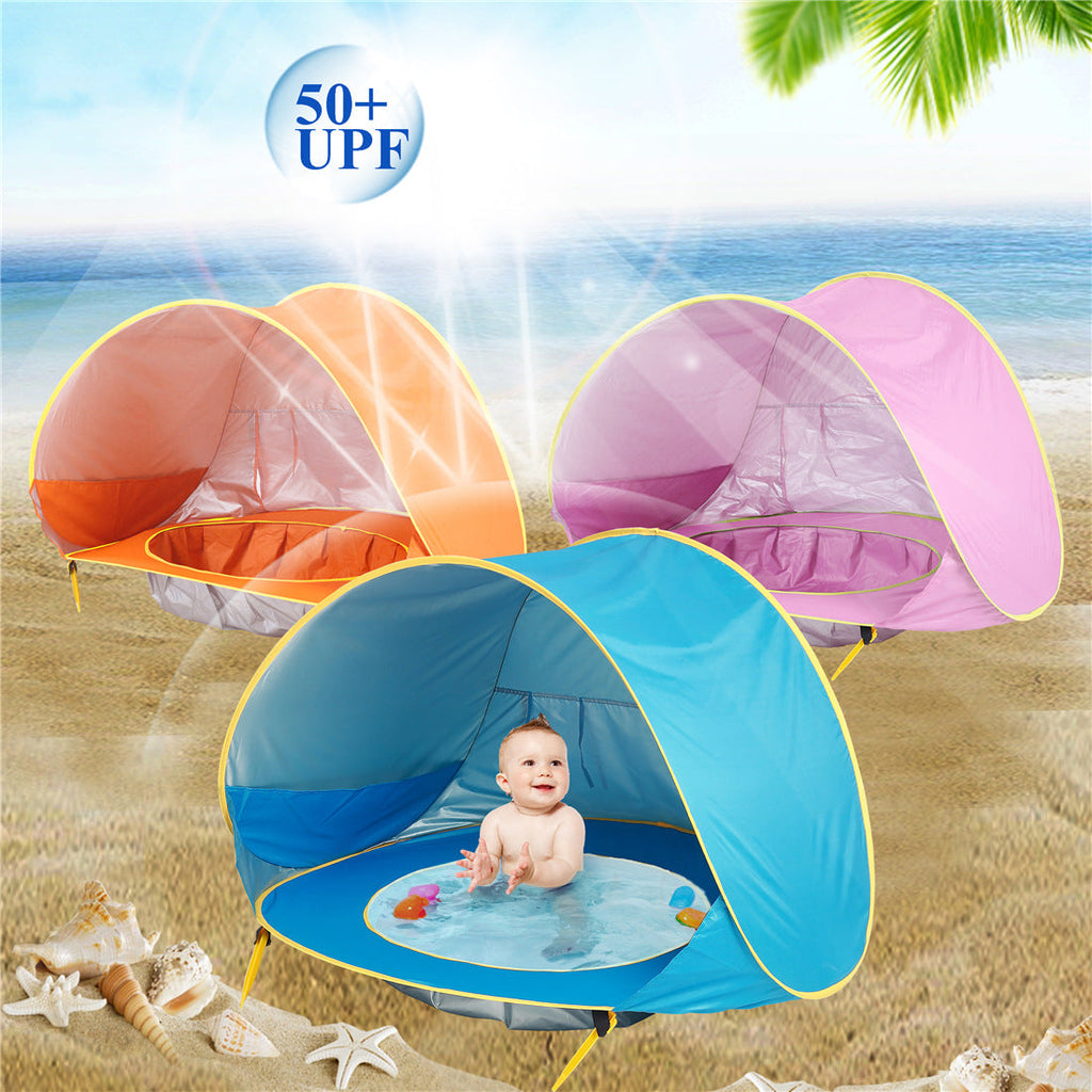 Baby Beach Tent Kids Outdoor Camping Easy Fold Up Waterproof  Up Sun Awning Tent UV-protecting by G8Central.com