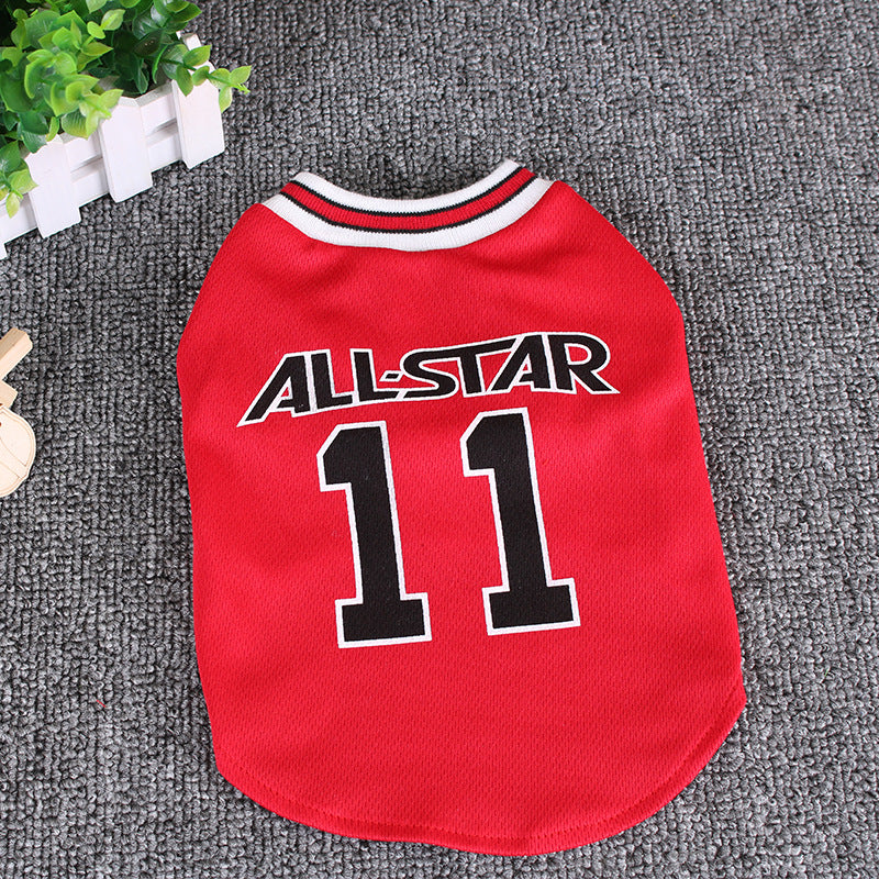 All-Star Number 11 Pet Jersey by Furr Baby Gifts