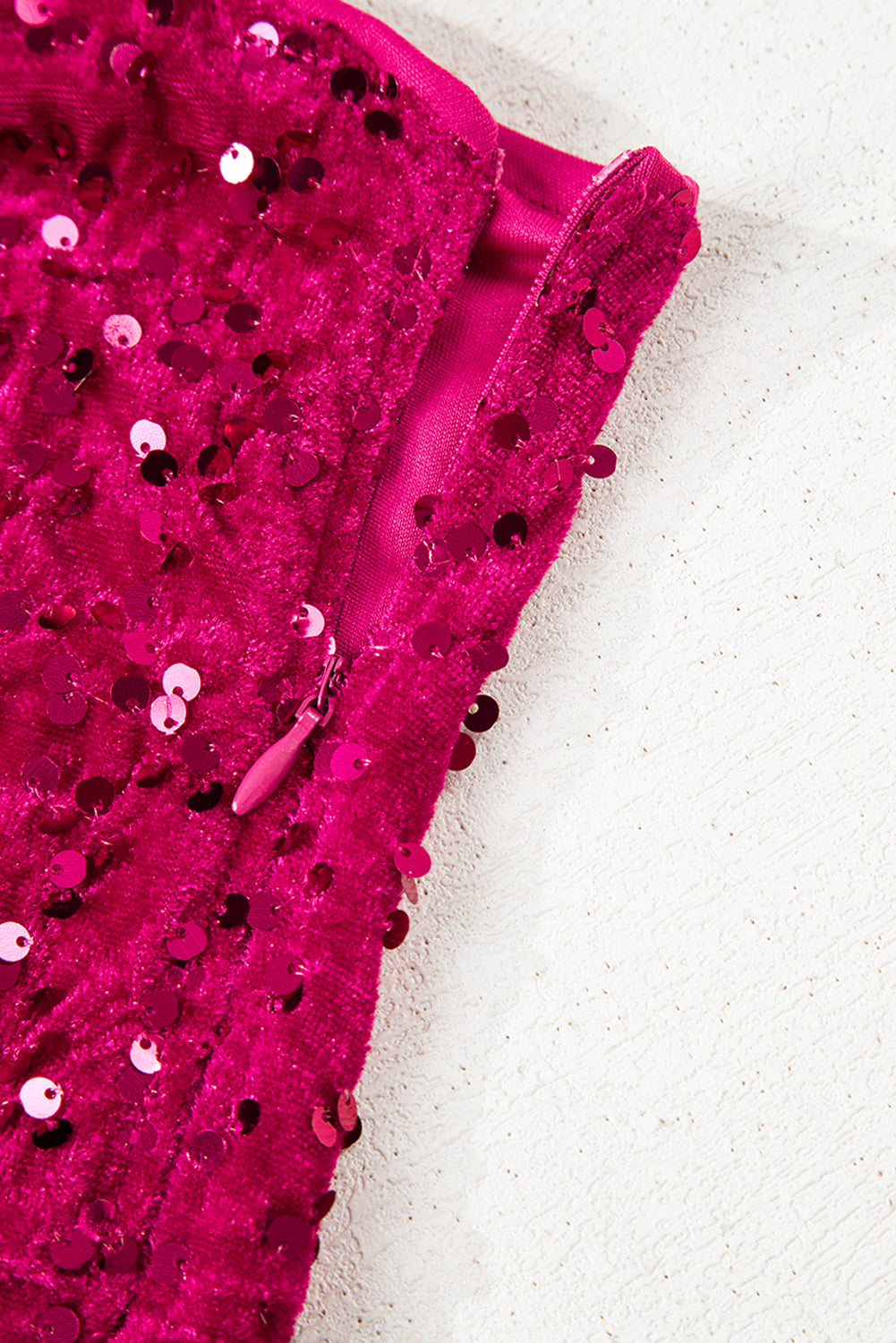 Meadow High Bodycon Sequin Gown by Threaded Pear