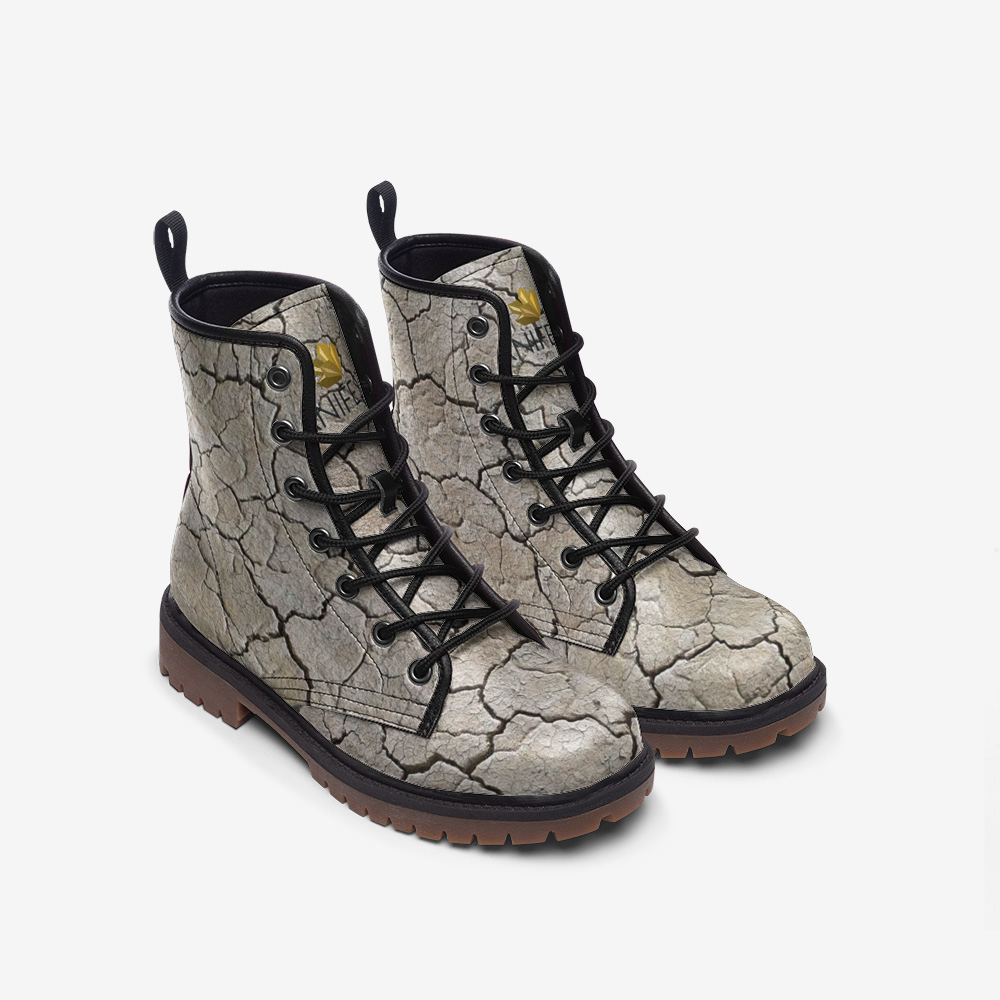 Black Rock Desert Memory Foam Boots | All Season Lace Up Boot | Comfortable Burning Man Boots by Manifestie