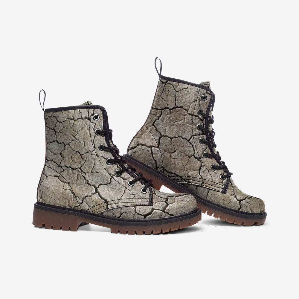 Black Rock Desert Memory Foam Boots | All Season Lace Up Boot | Comfortable Burning Man Boots by Manifestie