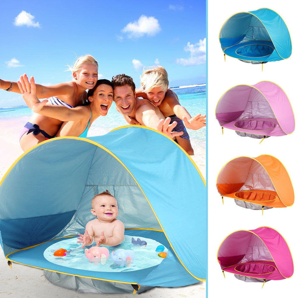 Baby Beach Tent Kids Outdoor Camping Easy Fold Up Waterproof  Up Sun Awning Tent UV-protecting by G8Central.com