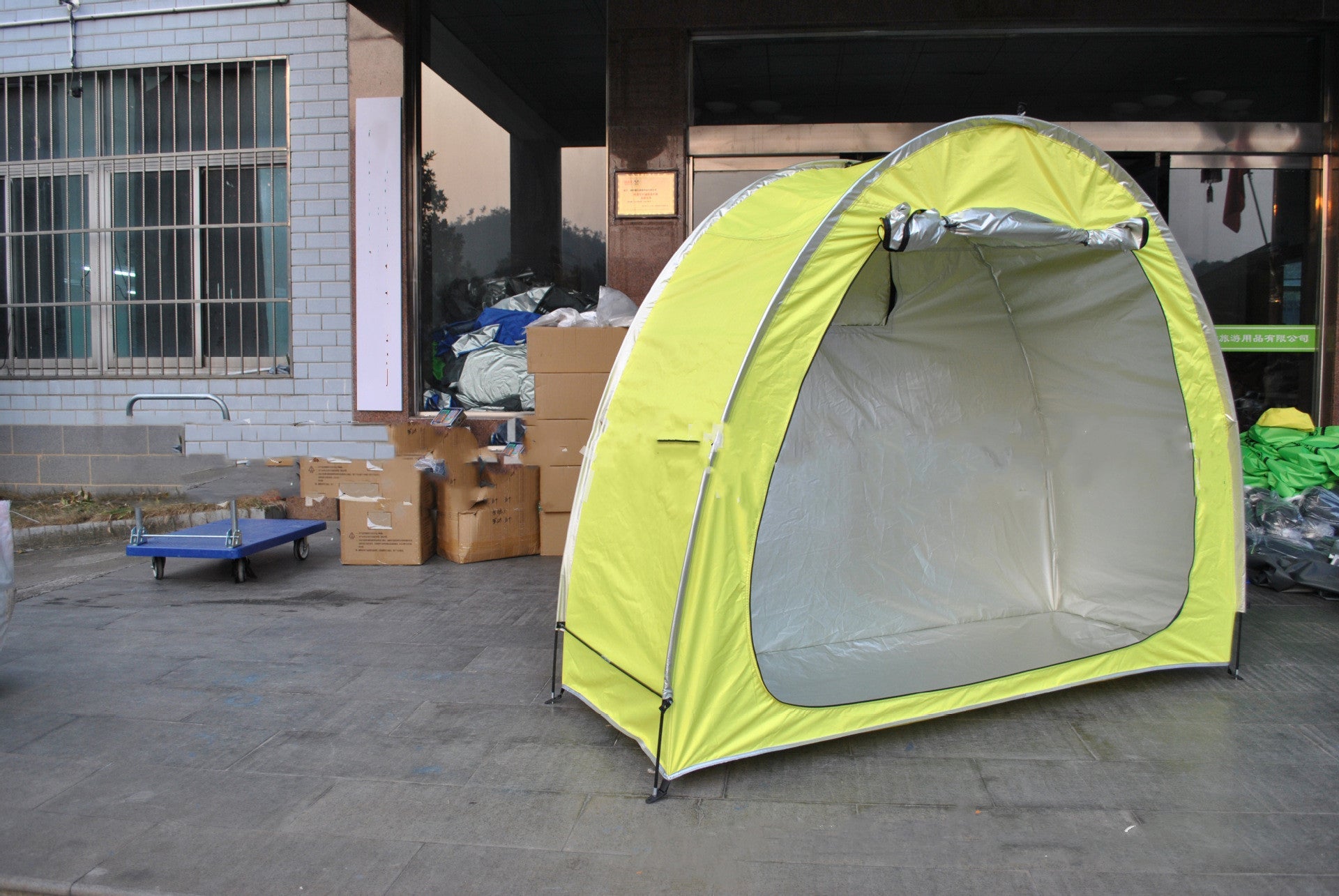 "510_Athletics" MTB/Road/Hybrid/BMX bicycle weather resistant folding portable garage by 510_Athletics LLC