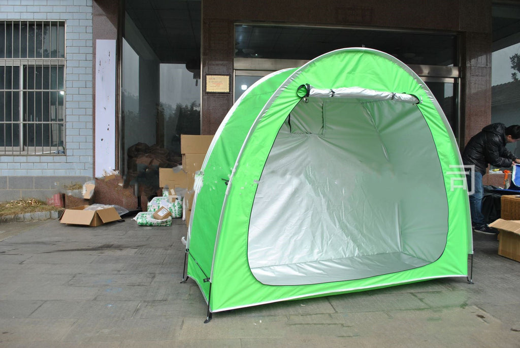 "510_Athletics" MTB/Road/Hybrid/BMX bicycle weather resistant folding portable garage by 510_Athletics LLC