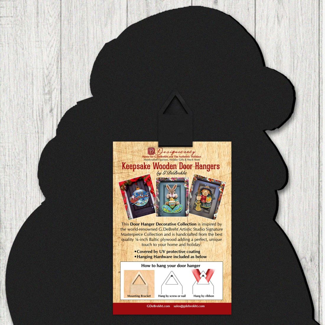 No Crows Scarecrow Halloween Door Decor by Jamie Mills-Price - Thanksgiving Halloween Decor - 8457404H