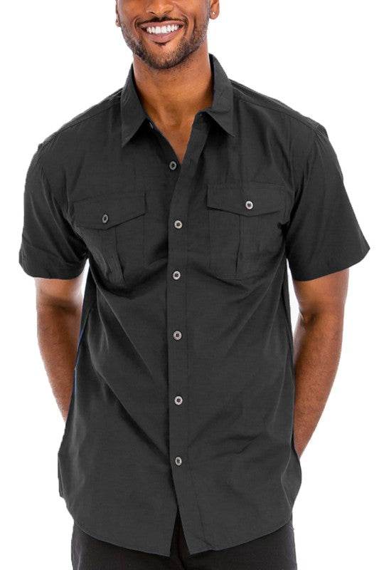 Weiv Two Chest Pocket Button Down Shirt - Shop Style & More | Fresh Looks, Everyday Deals & Free Shipping