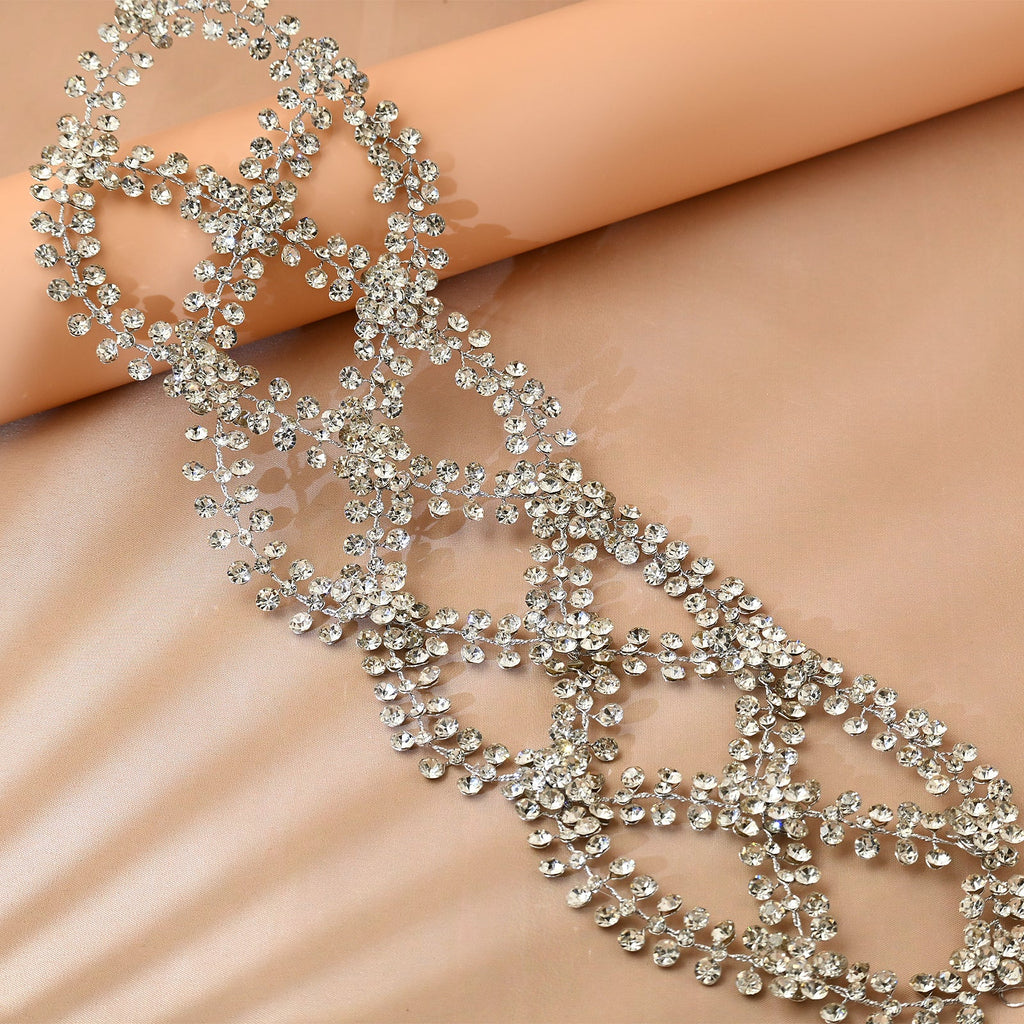 Silver Rhinestone Bridal Tiara Wedding Headpiece - Bridella BHP243-S by Bridella