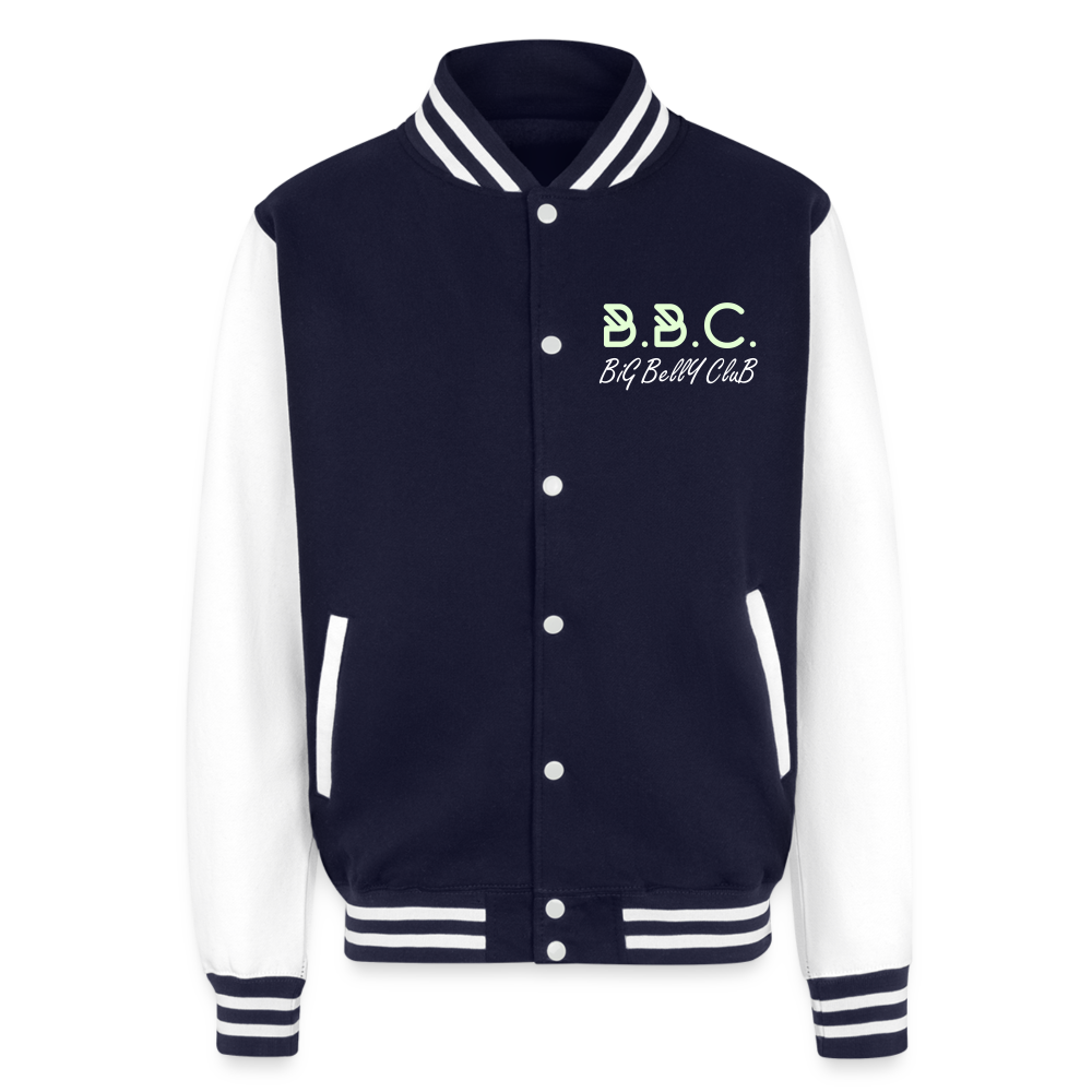 "510_Athletics" BBC Heavyweight Letterman Jacket - navy/white