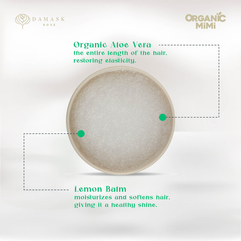 ORGANIC MIMI, SHAMPOO SCRUB CLEANSING AND VITALITY LONG STRONG, 310 g by Damask Rose