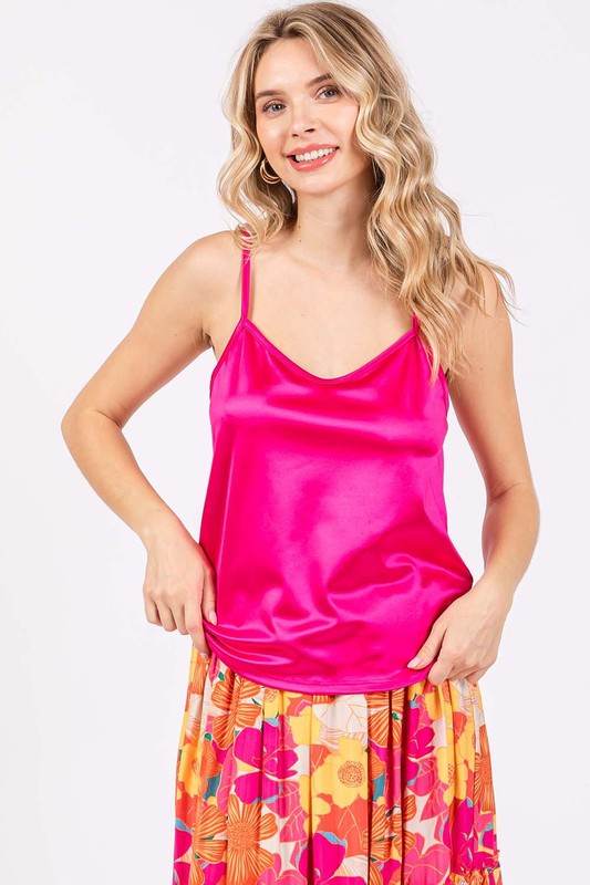 Satin Tank Top - Shop Style & More | Fresh Looks, Everyday Deals & Free Shipping
