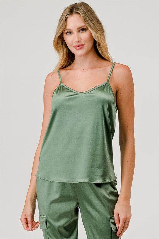 Satin Tank Top - Shop Style & More | Fresh Looks, Everyday Deals & Free Shipping