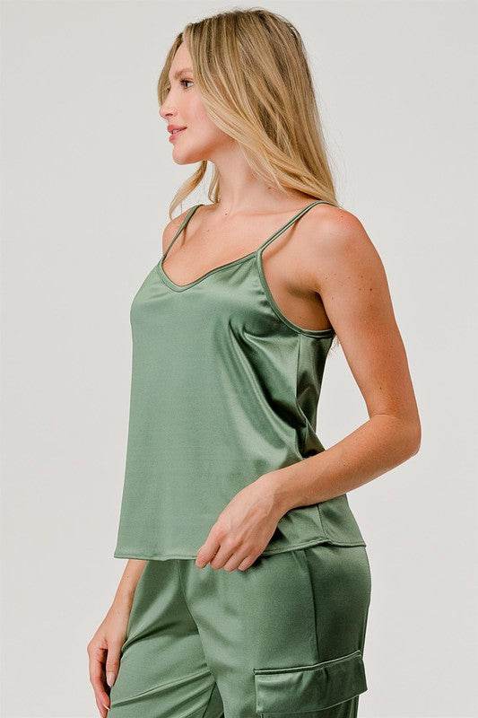 Satin Tank Top - Shop Style & More | Fresh Looks, Everyday Deals & Free Shipping