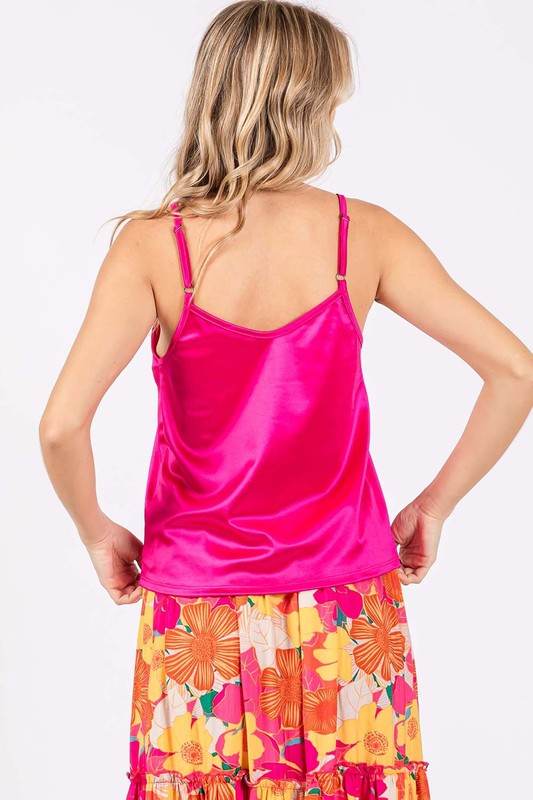 Satin Tank Top - Shop Style & More | Fresh Looks, Everyday Deals & Free Shipping