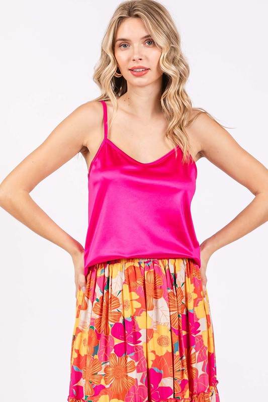 Satin Tank Top - Shop Style & More | Fresh Looks, Everyday Deals & Free Shipping