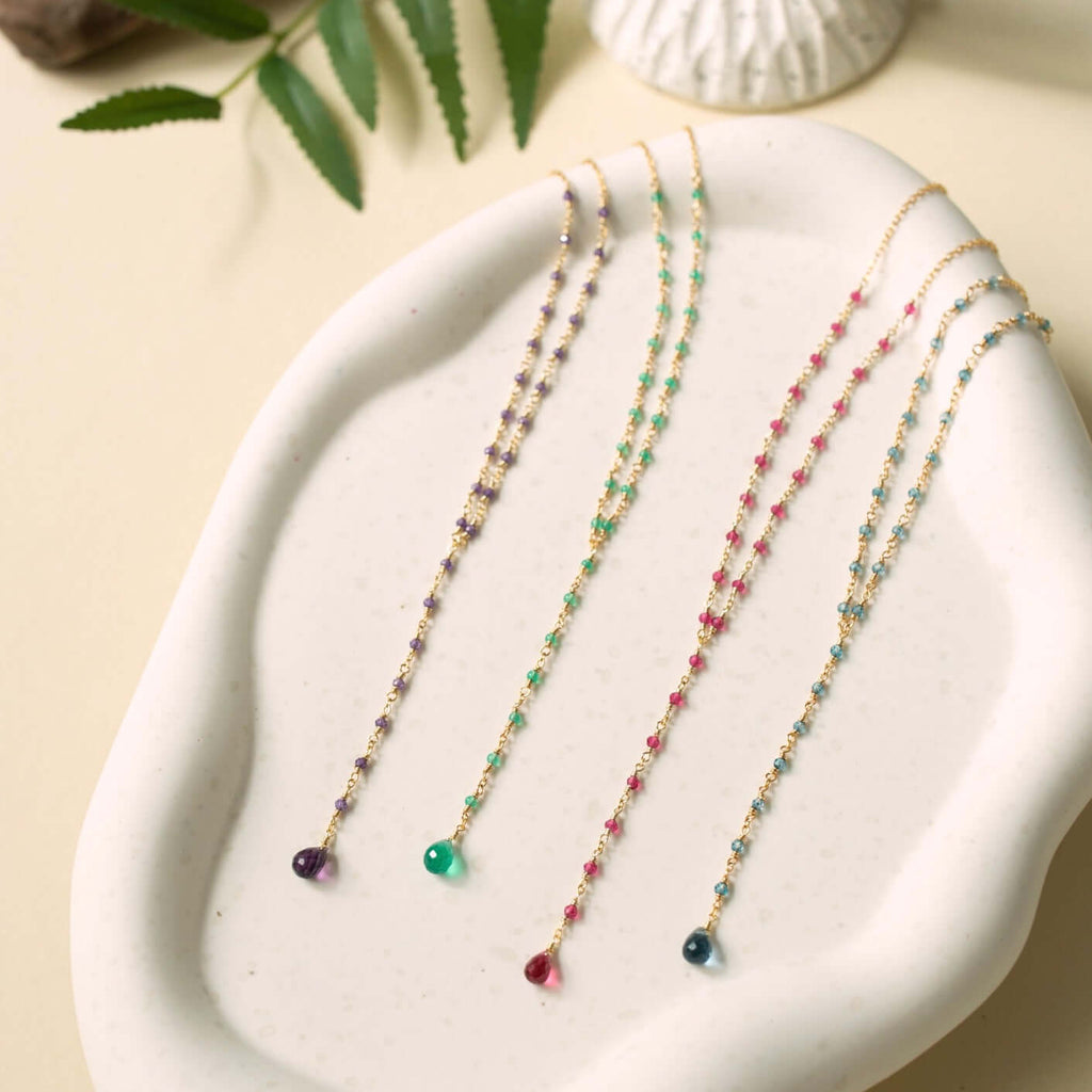 Green Onyx Kensington Necklace by OyeraCharisma