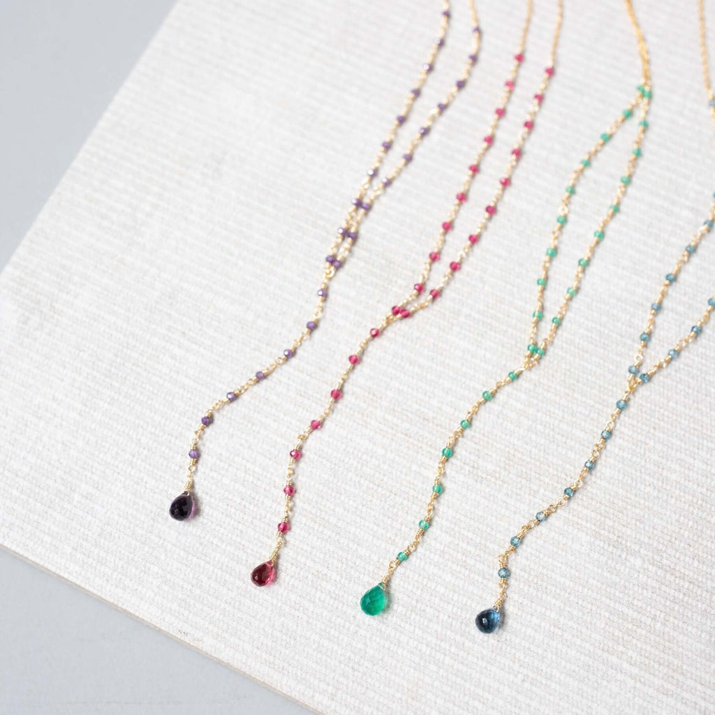 Green Onyx Kensington Necklace by OyeraCharisma