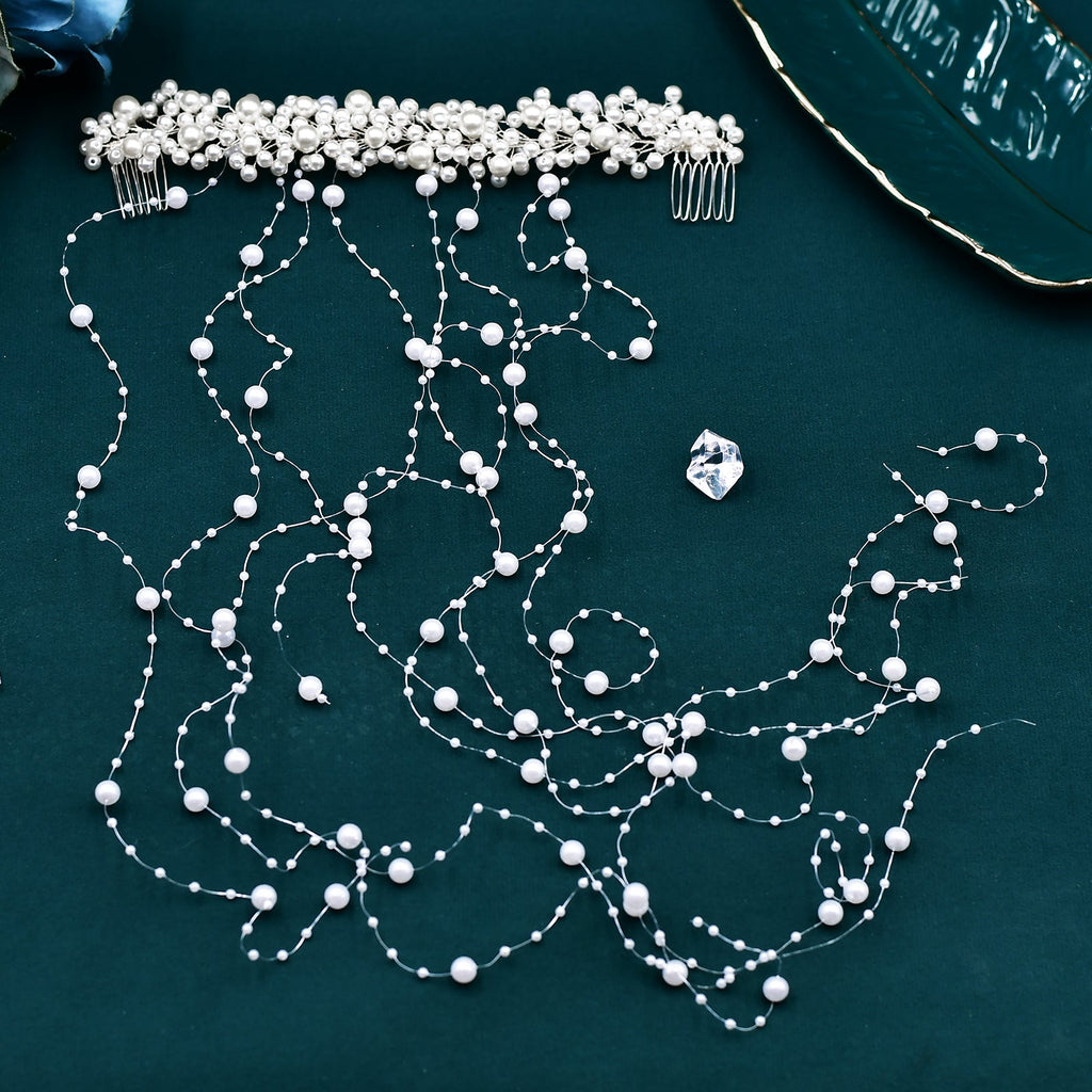 BHP600-S ivory pearl hair comb