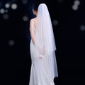V25-I ivory mesh hair comb