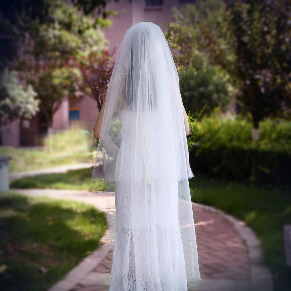 V25-I ivory mesh hair comb