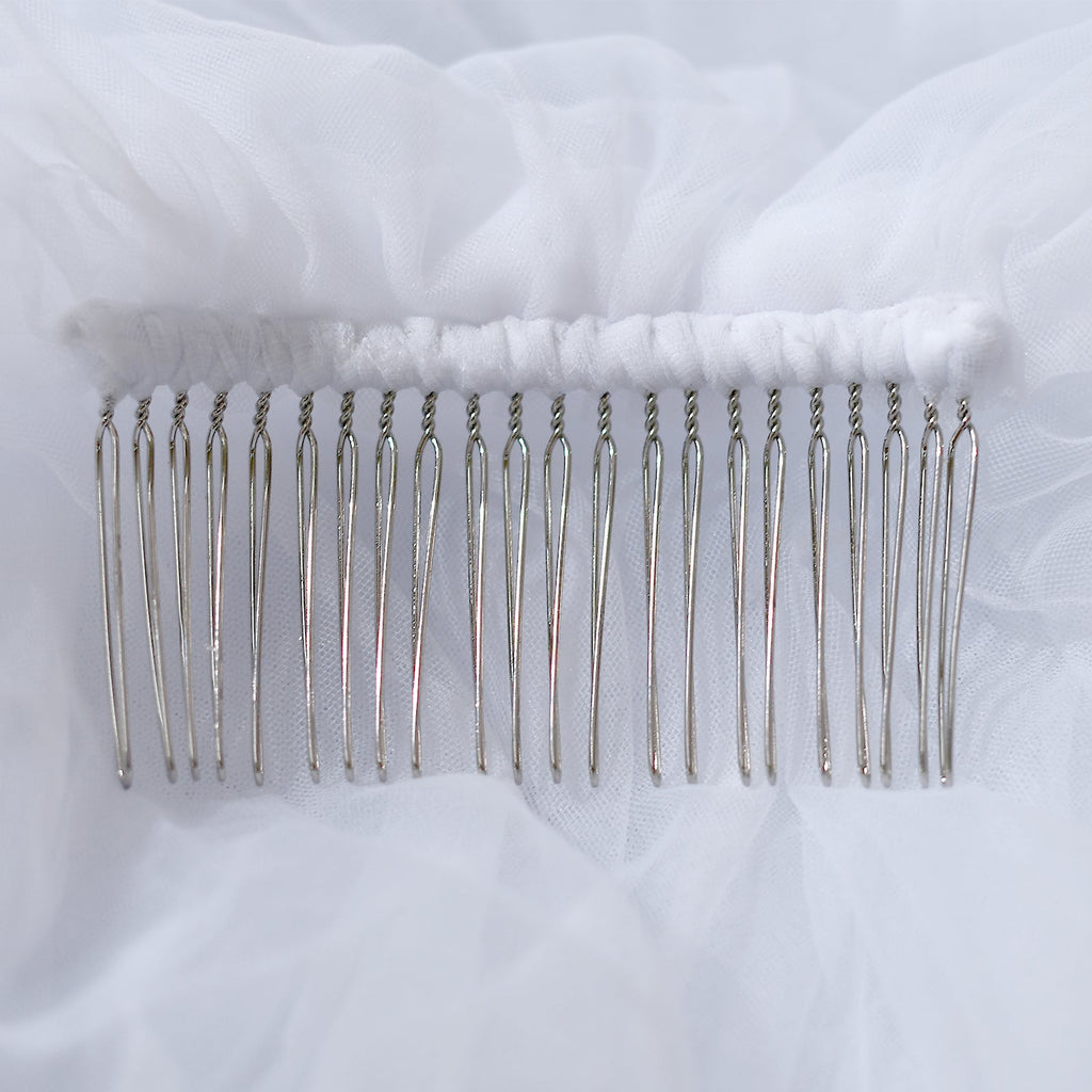 M100-W white mesh veil