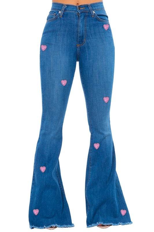 Valentines Bell Bottom Jean - Shop Style & More | Fresh Looks, Everyday Deals & Free Shipping