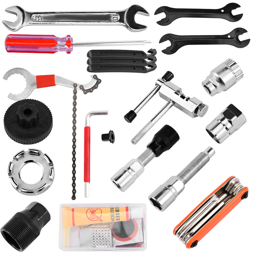 Universal Bicycle Home Mechanic 25pc Tool Kit Set Repair W/ Case by 510_Athletics LLC