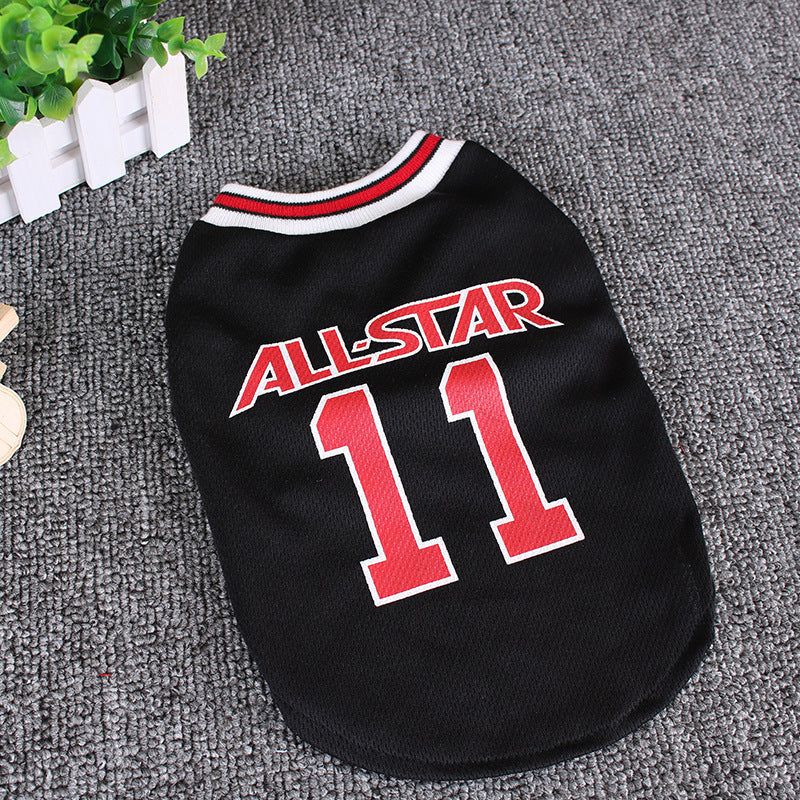 All-Star Number 11 Pet Jersey by Furr Baby Gifts