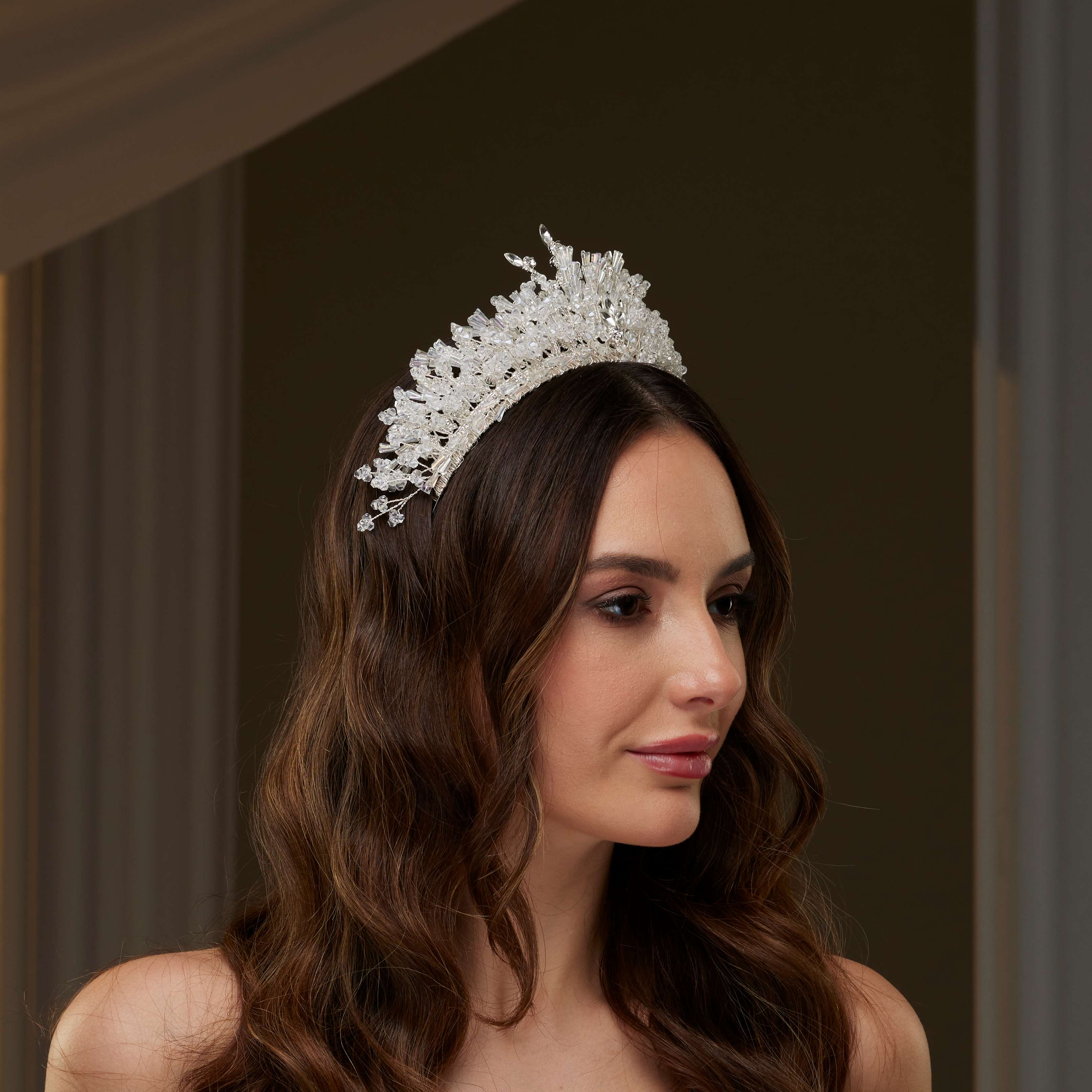 Elegant Crystal Bridal Tiara