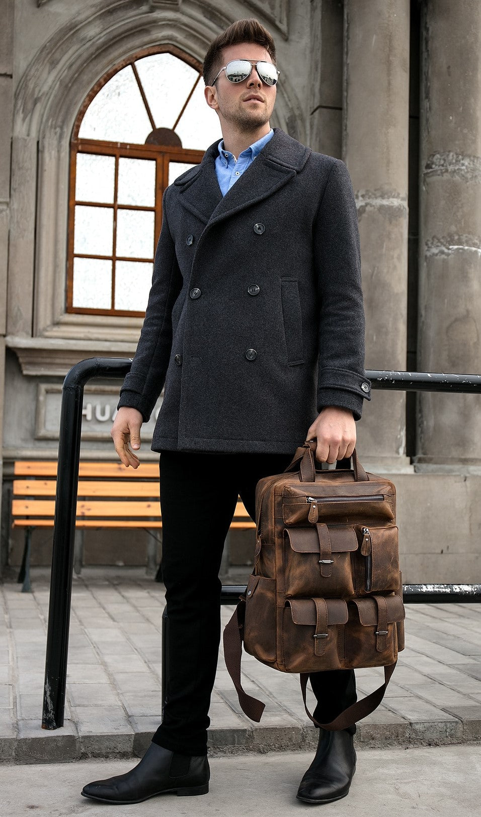 The Shelby Backpack | Handmade Genuine Leather Backpack by STEEL HORSE LEATHER