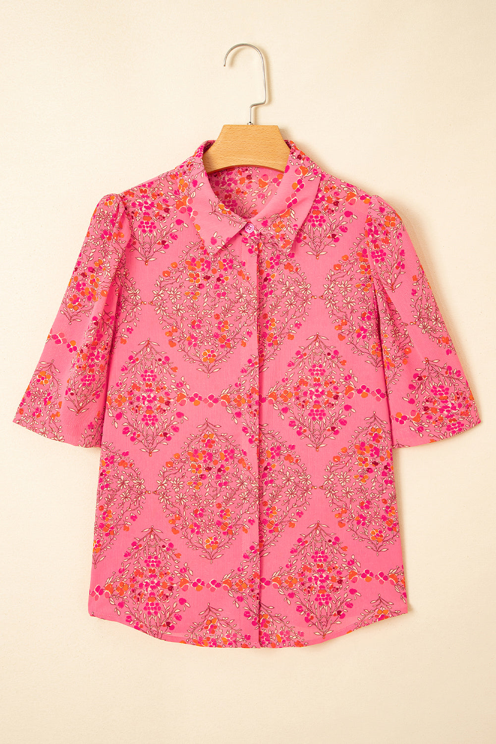 Josephine Floral Wide Short Sleeve Loose Top by Threaded Pear