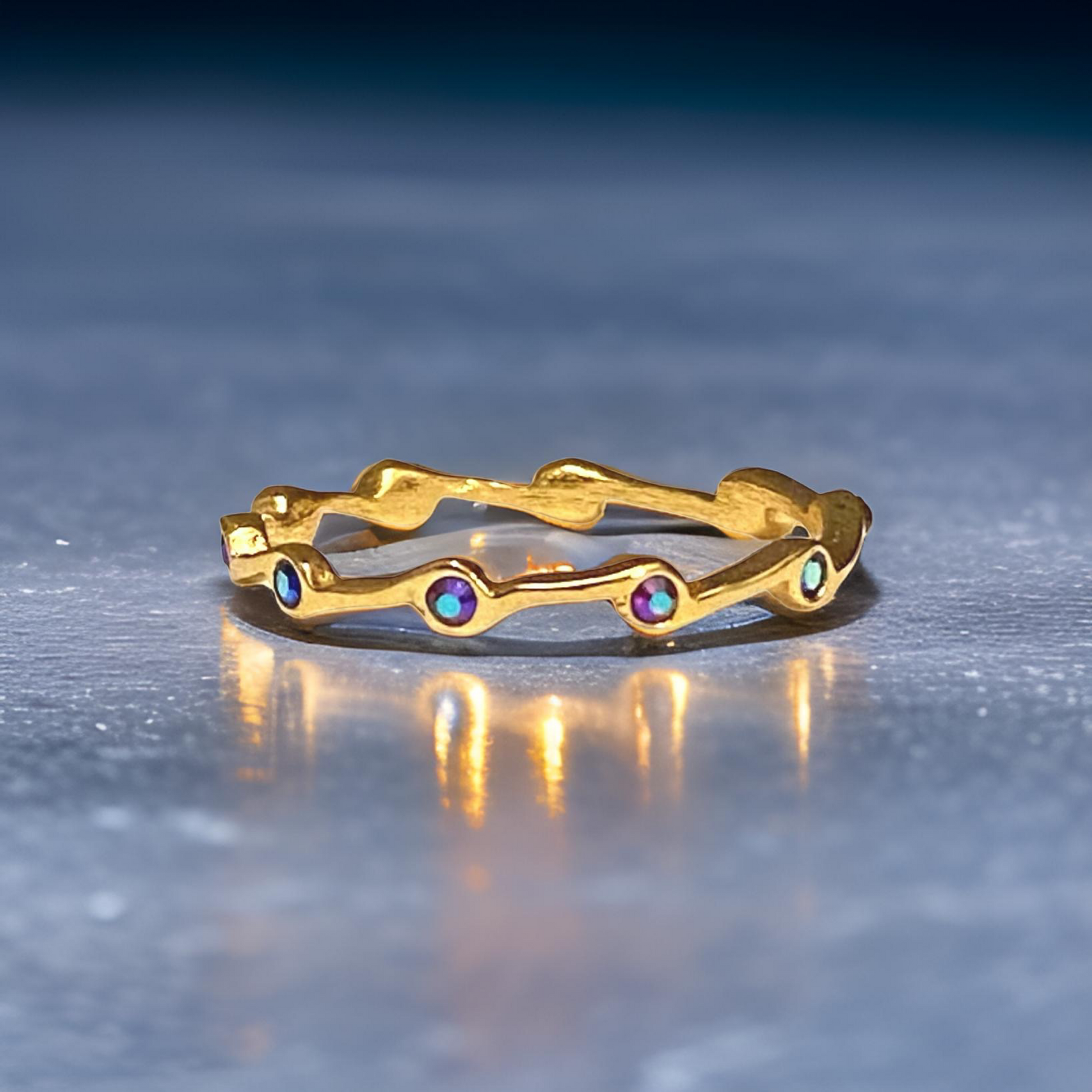 Alexandrite Birthstone Stacker Ring by The Urban Charm