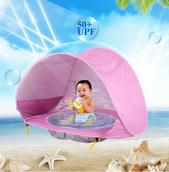 Baby Beach Tent Kids Outdoor Camping Easy Fold Up Waterproof  Up Sun Awning Tent UV-protecting by G8Central.com