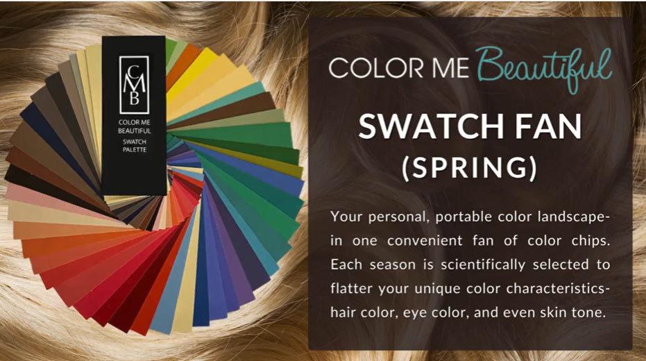 Spring Swatch Palette | Personalized Color Guide for Selecting Clothing, Makeup and Accessories by Color Me Beautiful