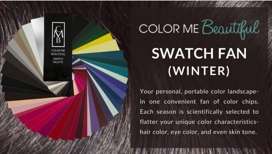 Winter Swatch Palette | Personalized Color Guide for Selecting Clothing, Makeup and Accessories by Color Me Beautiful