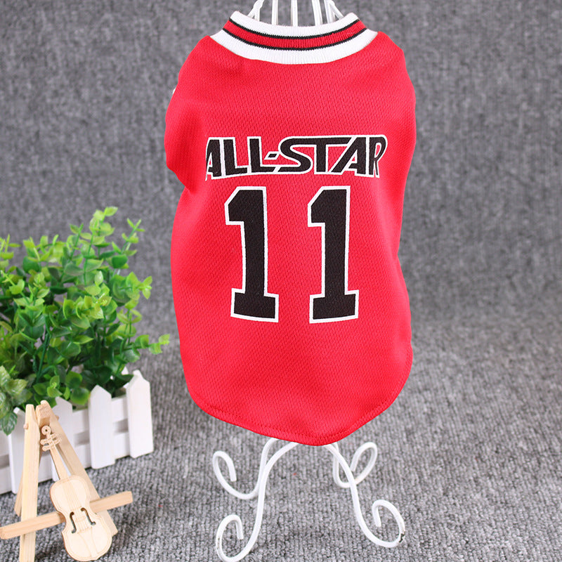 All-Star Number 11 Pet Jersey by Furr Baby Gifts