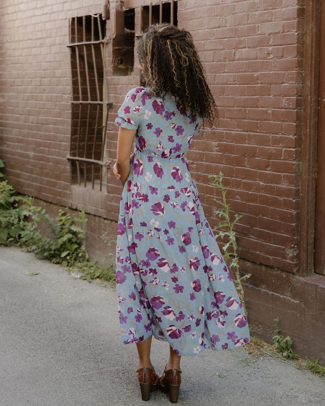 Haisley V Neck Short Sleeve Maxi Dress