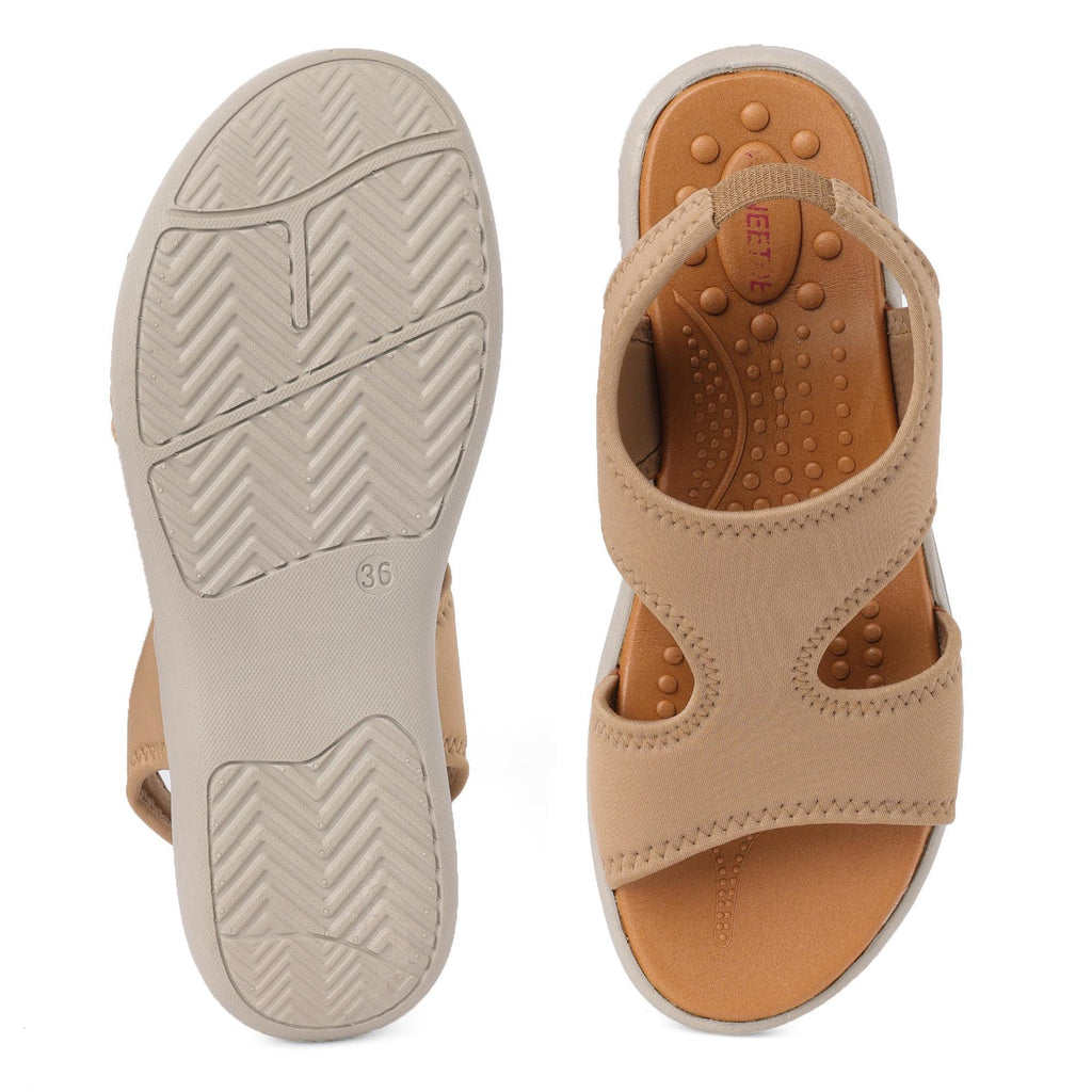 Aria - Beige Casual Sandals