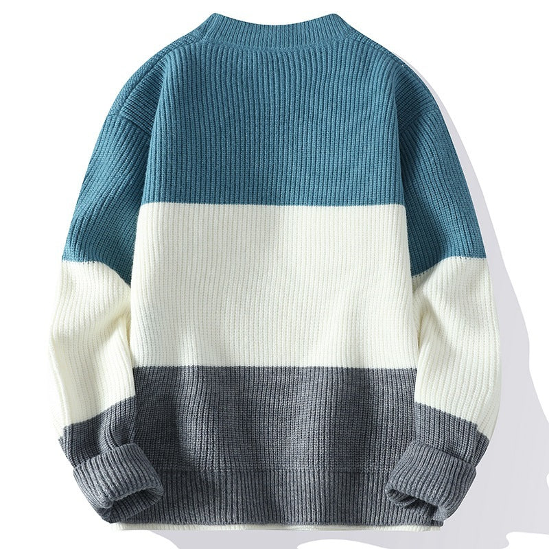Round Neck Trend Hong Kong Style Fashion Loose Sweater by 510_Athletics LLC