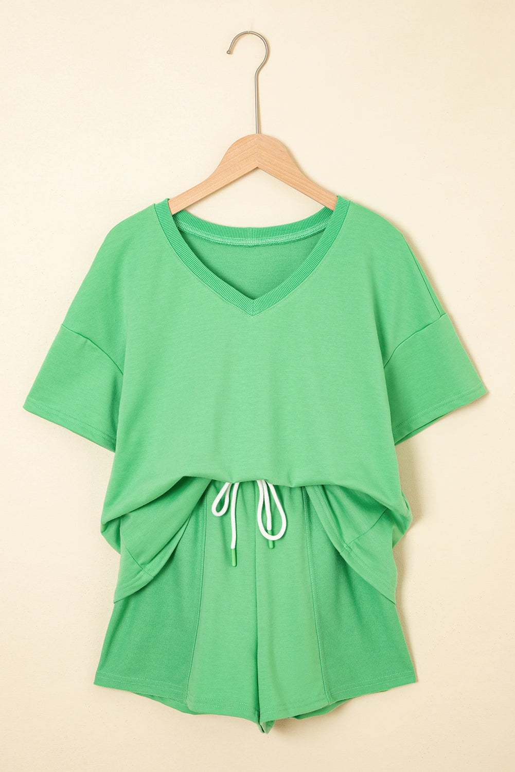 Avery Top and Patchwork Drawstring Shorts Set by Threaded Pear