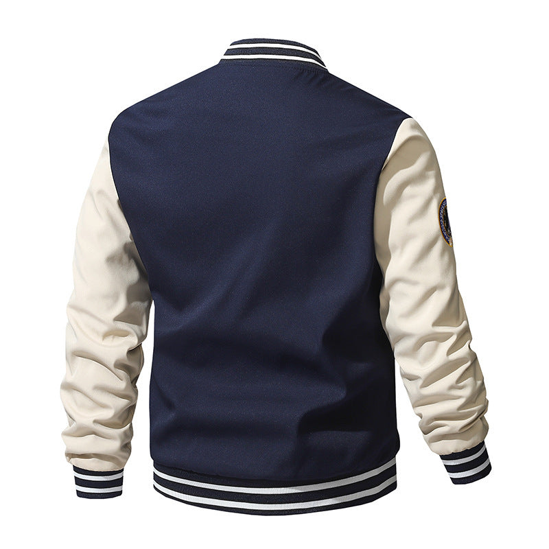 Retro Baseball Letterman Casual Jacket by 510_Athletics LLC