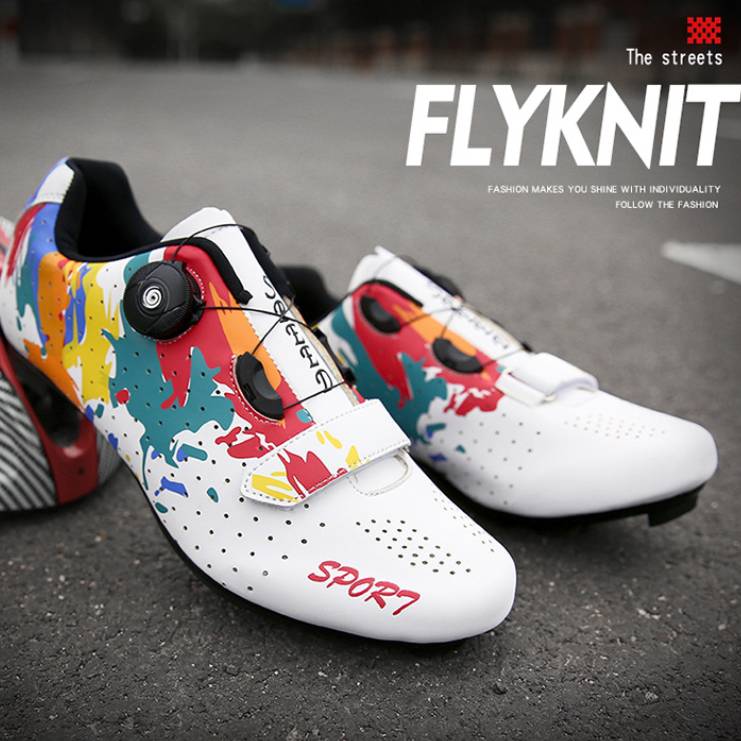 "510_Athhletics" "sport" Color splash Cycling Shoes / Cleats by 510_Athletics LLC