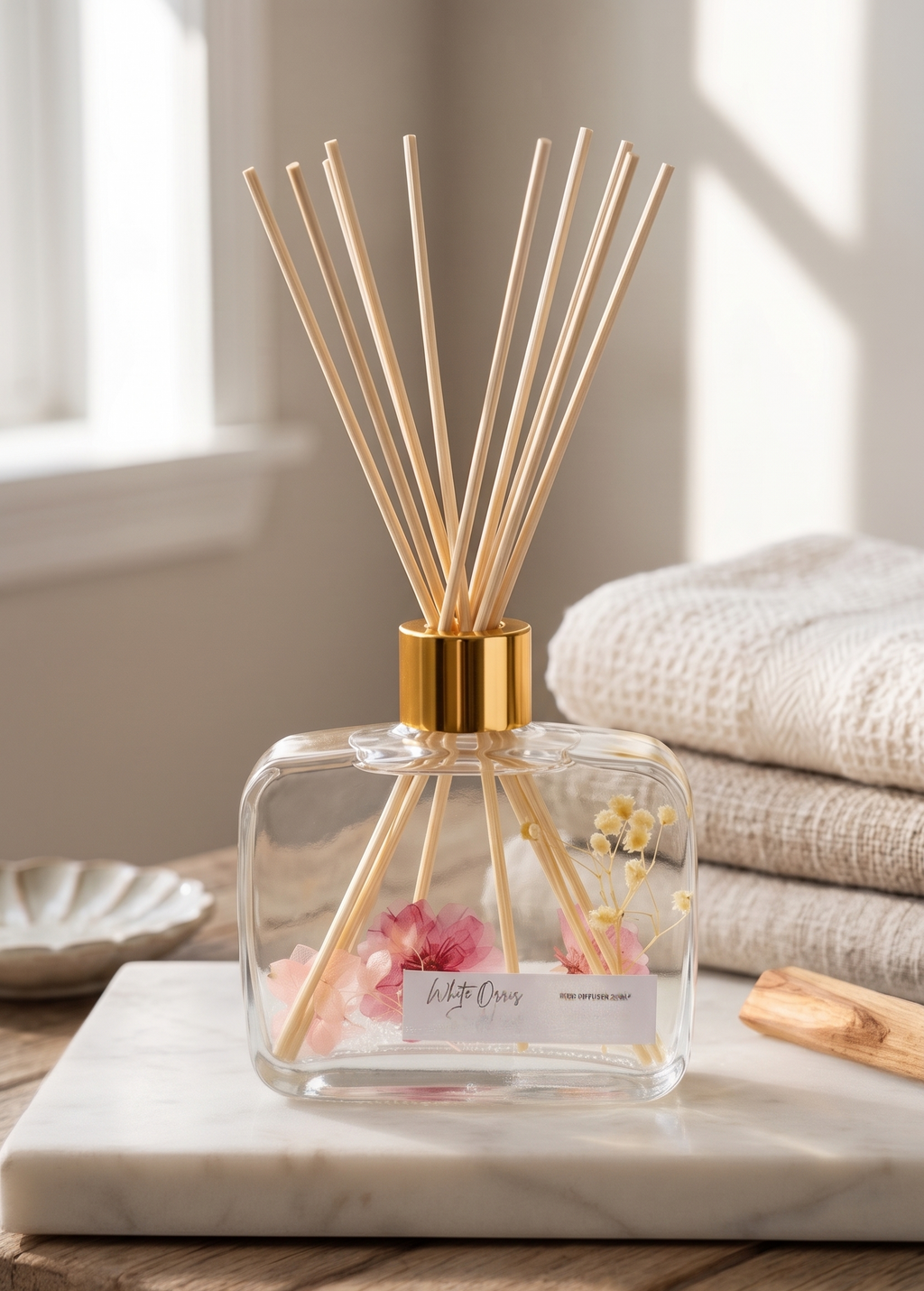Botanical Reed Diffuser 6.8oz– Natural Home Fragrance & Décor