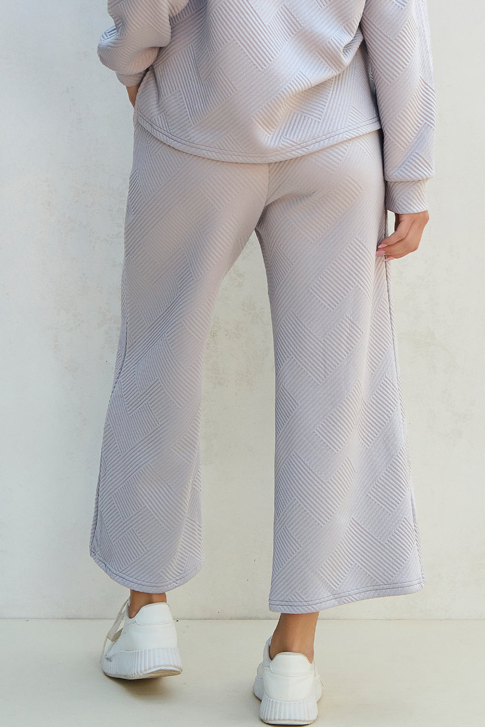 Laylah Textured Top and Pants Set - Threaded Pear