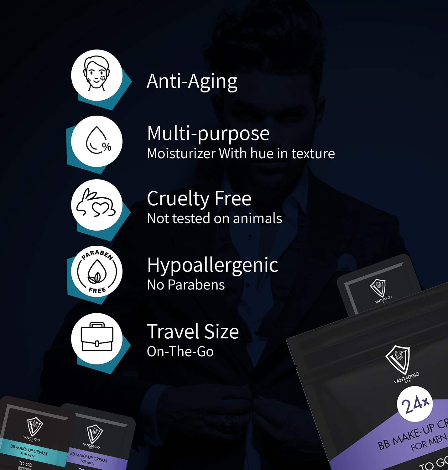 Vantaggio BB Make-Up Cream for Men - Light by Skincareheaven
