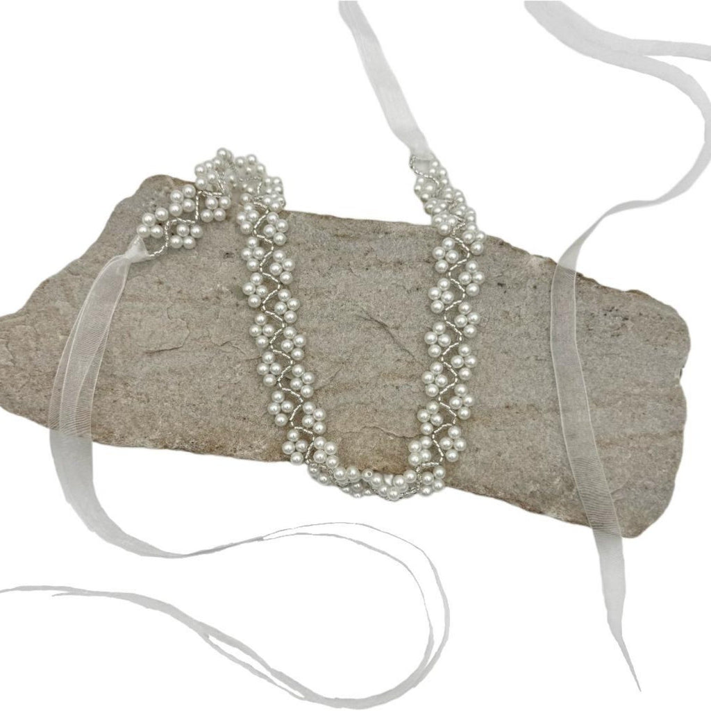 BS147 ivory pearl belt