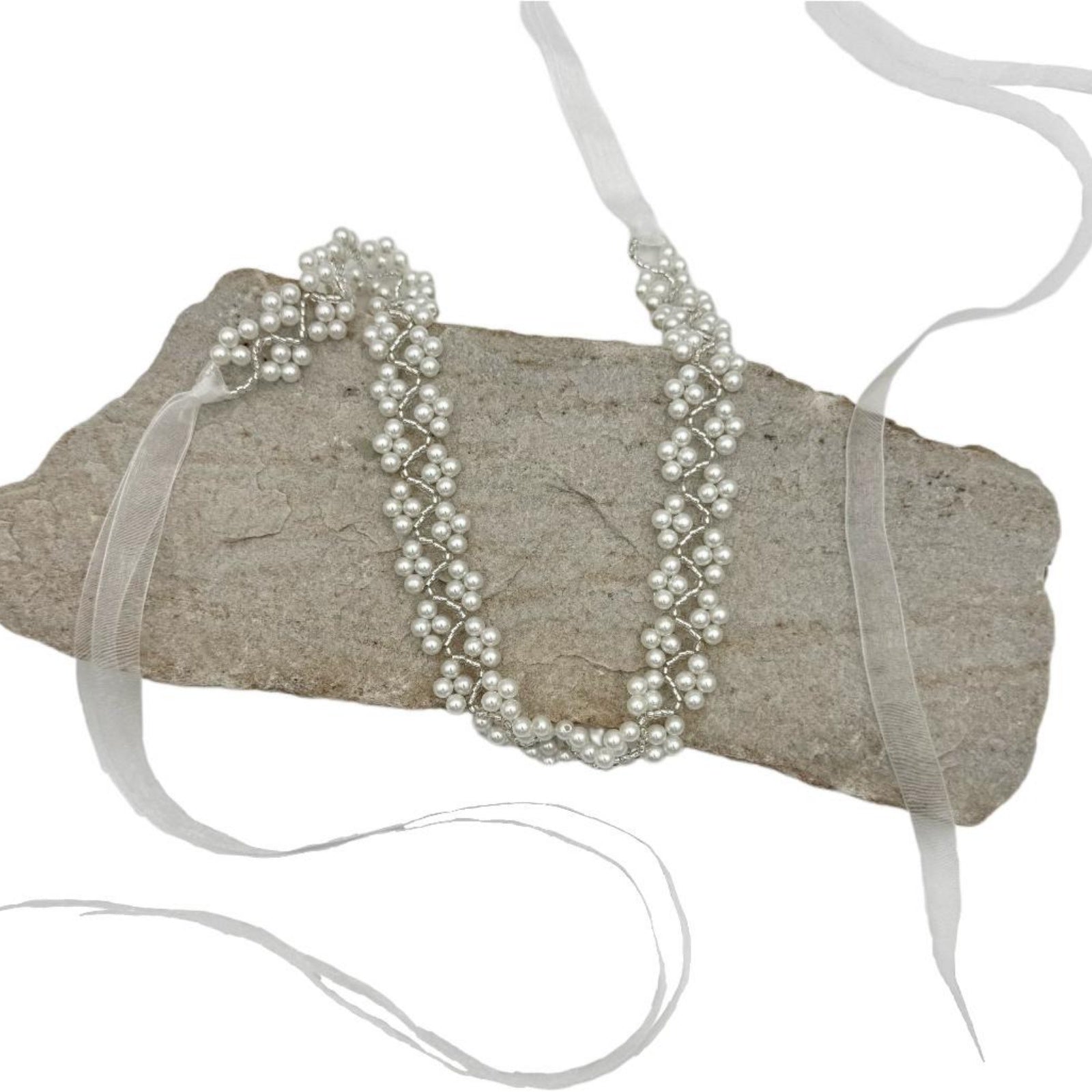 BS147 ivory pearl belt