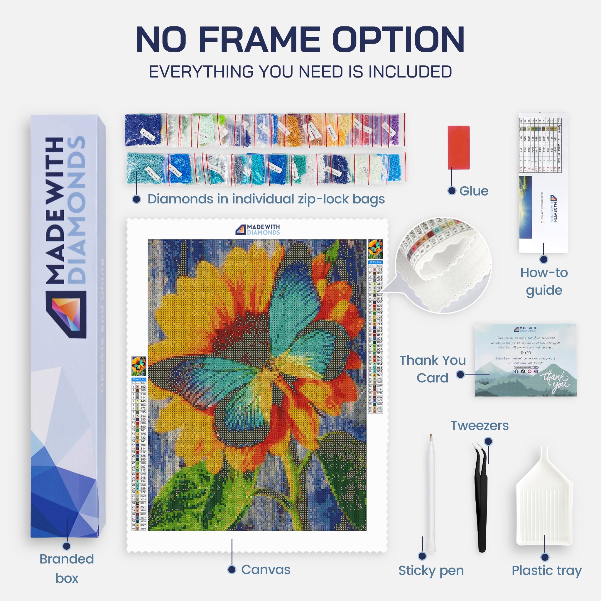 Diamond Painting Kit No Frame Option