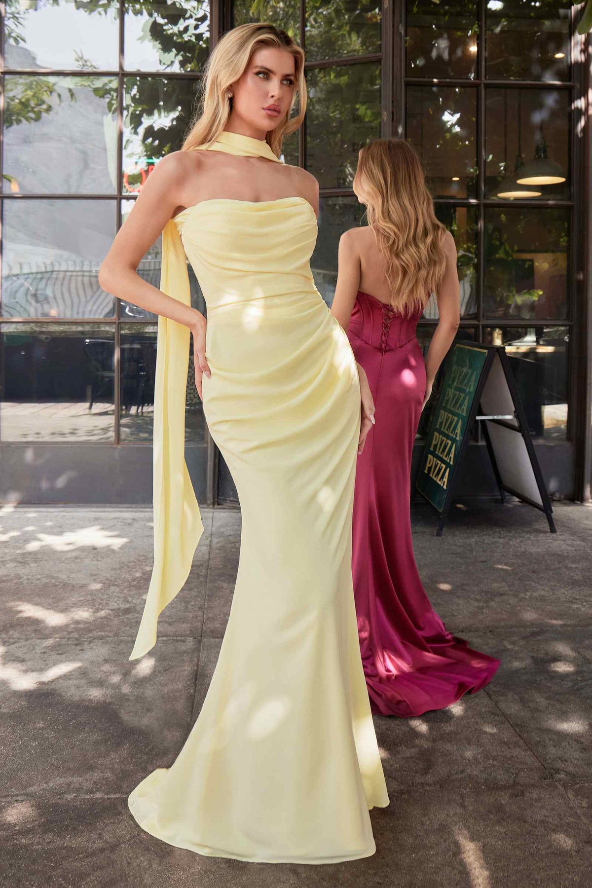 Ladi Vine Dress Versatile Soft Chiffon Strapless Dress